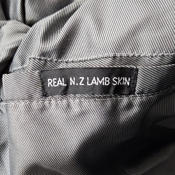 Adler 100% Real Lamb Skin Black Leather Jacket - Picture 6 of 7